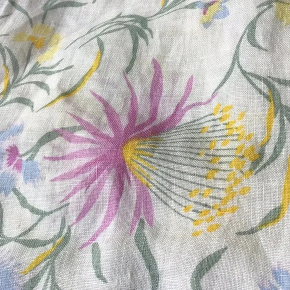 JOIE linen floral shift dress flutter sleeves Size XS - Picture 5 of 9